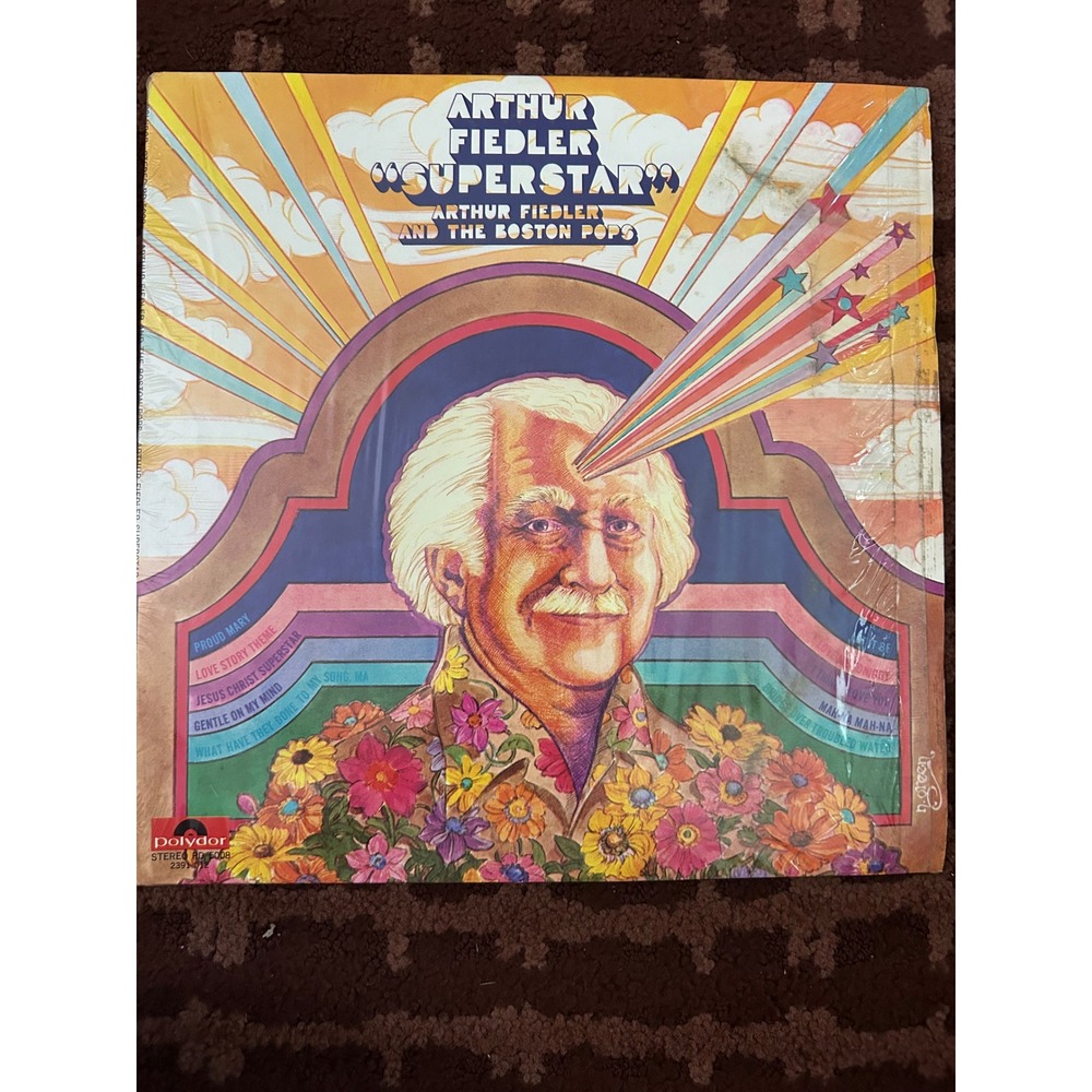 Arthur Fiedler Boston‎ Pops Superstar Vinyl LP Polydor PD-5008 1971 Psychedelic